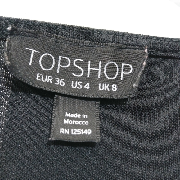 Topshop wrap Top long sleeves 
Size 4 - Picture 3 of 5